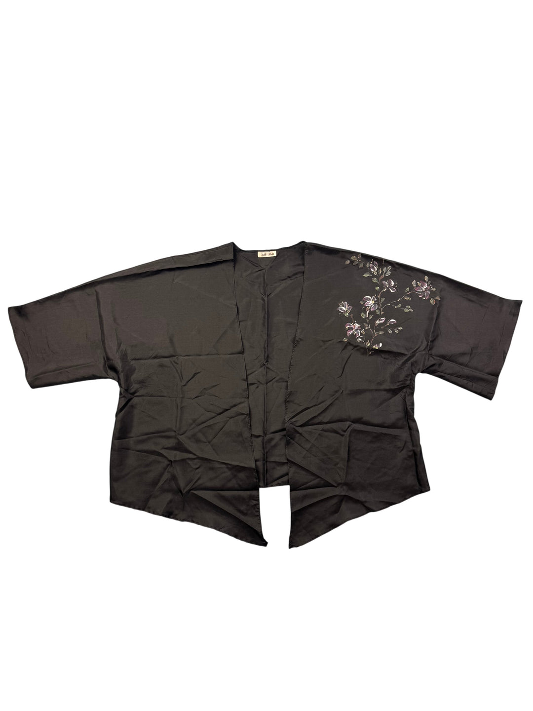 Silk Moth Floral Kimono Jacket - S/M - Think Vintage Online Ltd