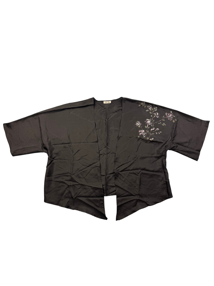 Silk Moth Floral Kimono Jacket - S/M - Think Vintage Online Ltd