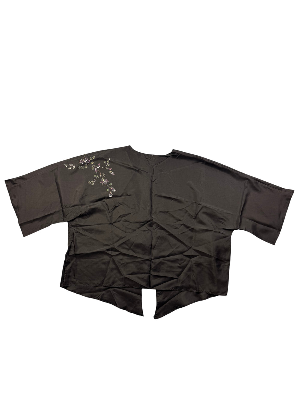 Silk Moth Floral Kimono Jacket - S/M - Think Vintage Online Ltd