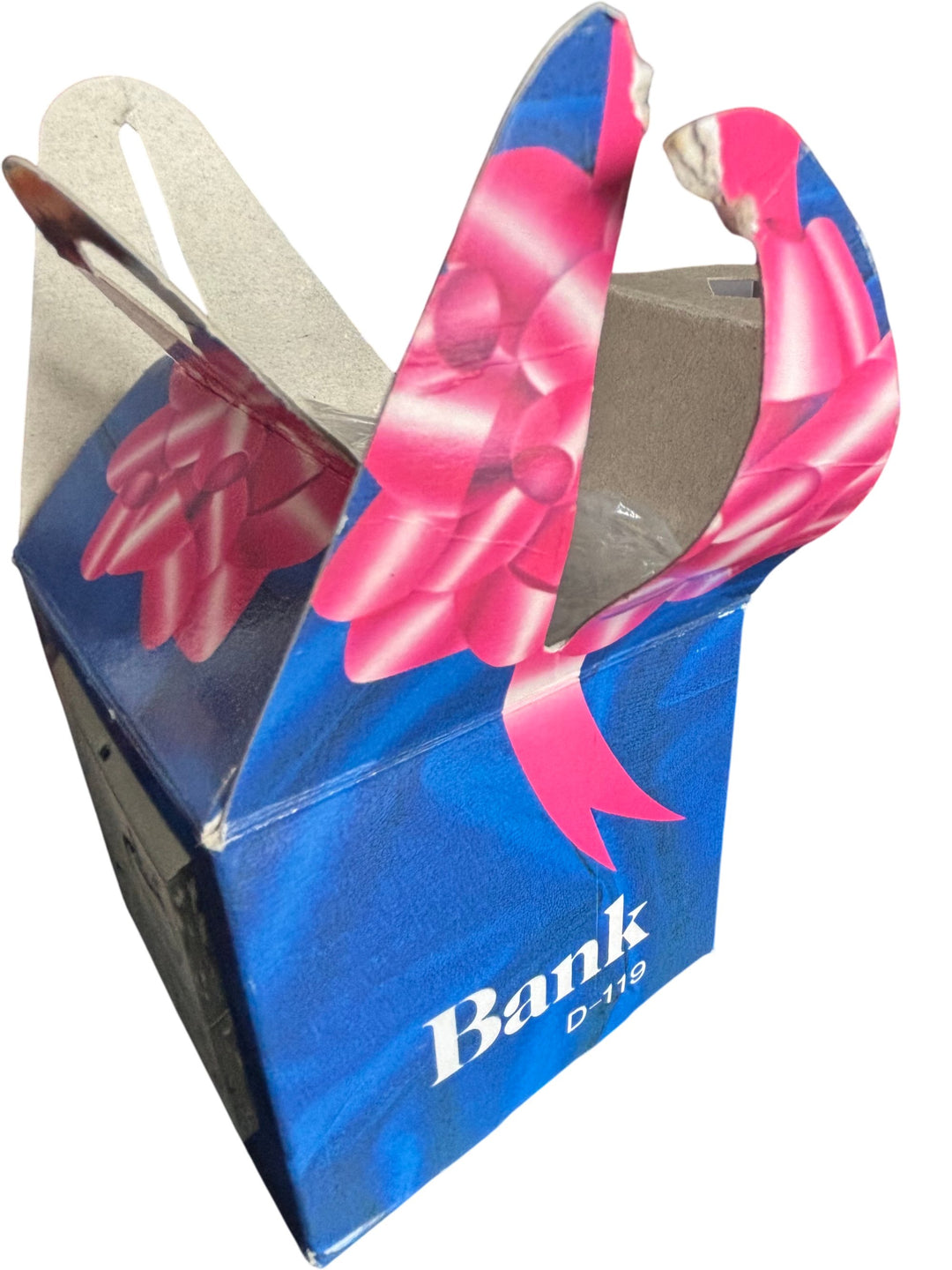 Silver Alphabet Block Moneybox Piggy Bank with Gift Box Baby Shower - Think Vintage