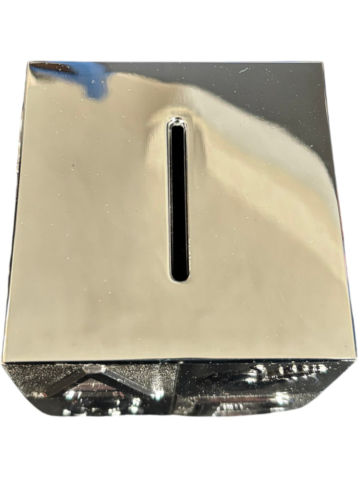 Silver Alphabet Block Moneybox Piggy Bank with Gift Box Baby Shower - Think Vintage Online Ltd