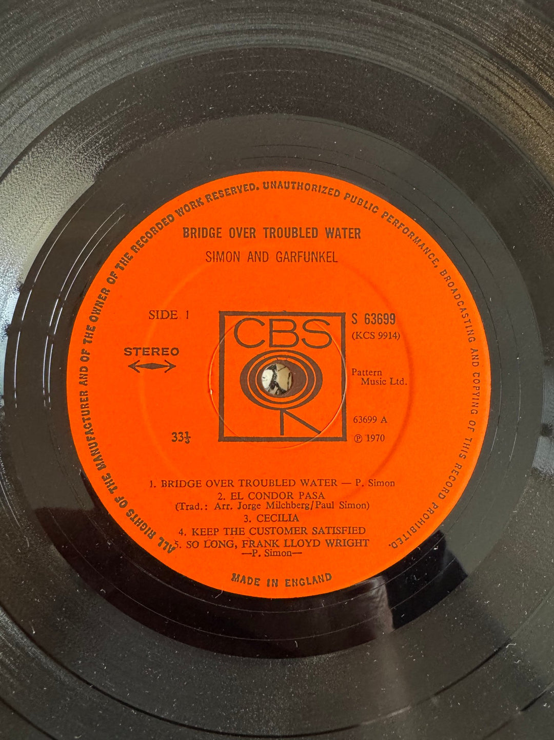 Simon And Garfunkel Bridge Over Troubled Water Vinyl - Good - Think Vintage ltd