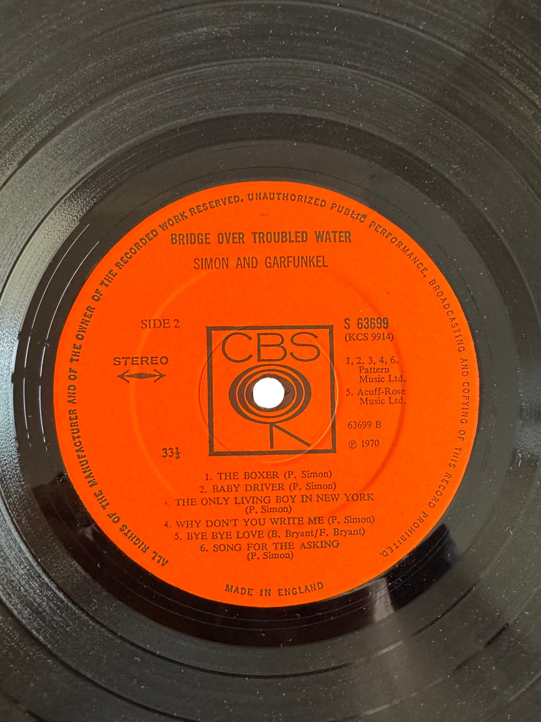 Simon And Garfunkel Bridge Over Troubled Water Vinyl - Good - Think Vintage ltd