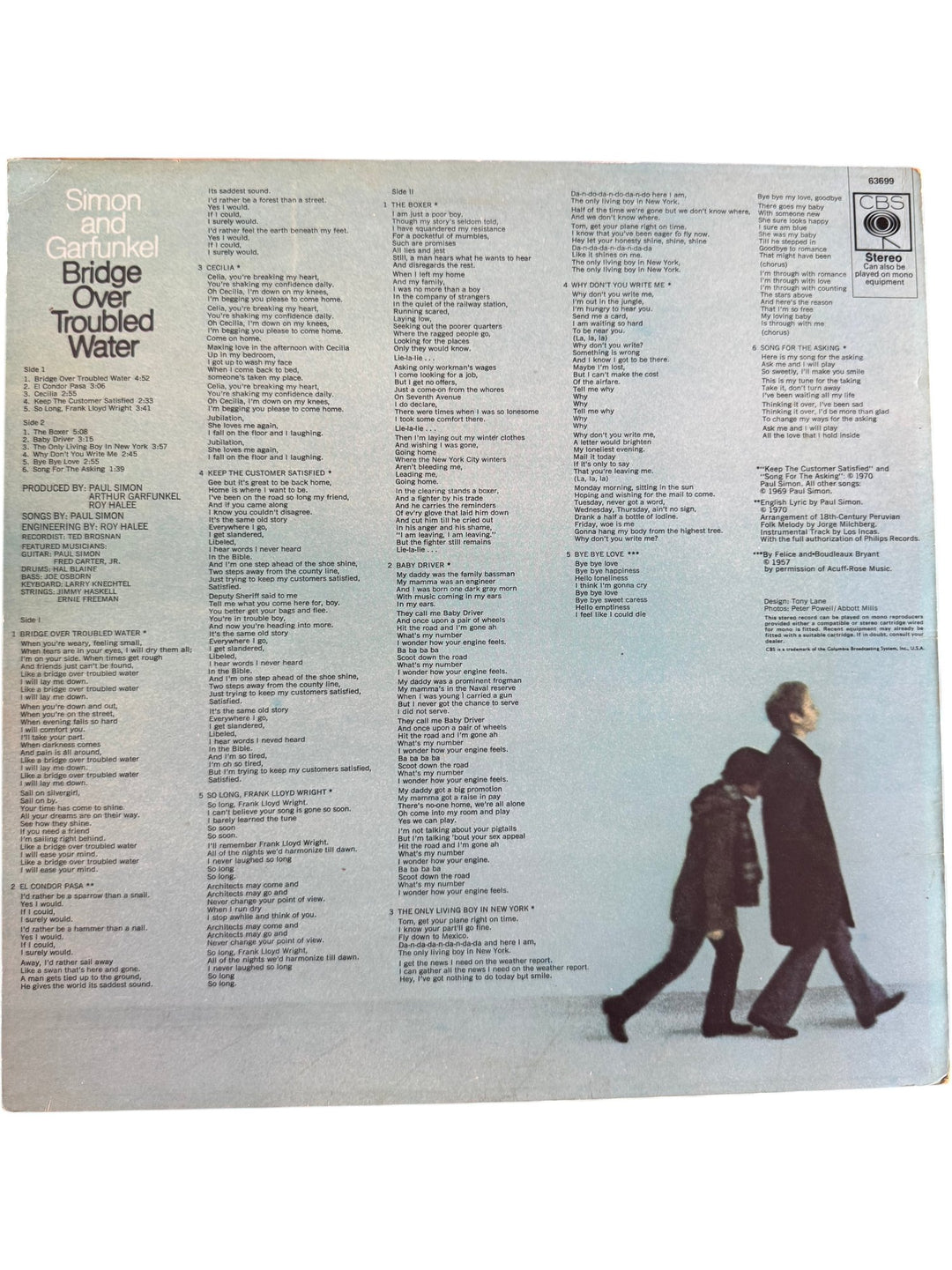 Simon And Garfunkel Bridge Over Troubled Water Vinyl - Good - Think Vintage ltd