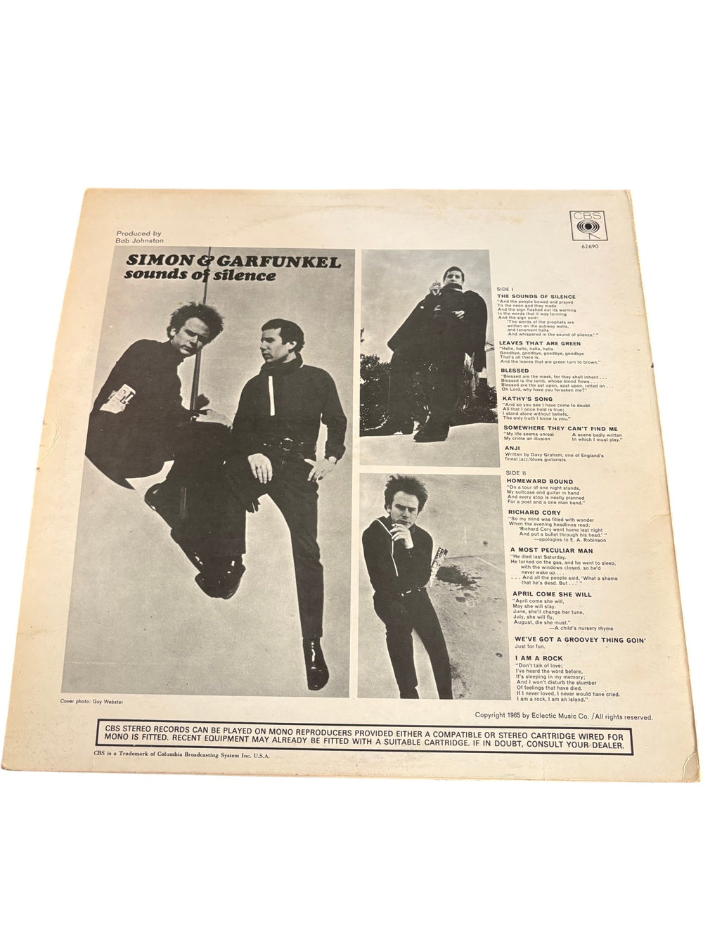 Simon & Garfunkel Sounds Of Silence Vinyl - Good - Think Vintage ltd