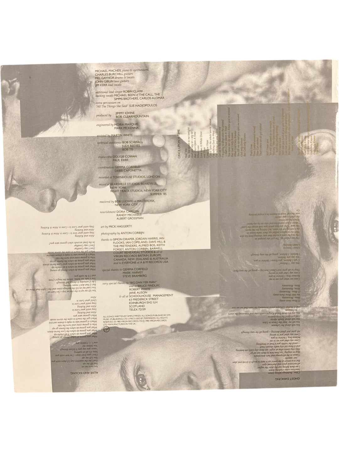 Simple Minds Once Upon A Time Vinyl Record - Think Vintage