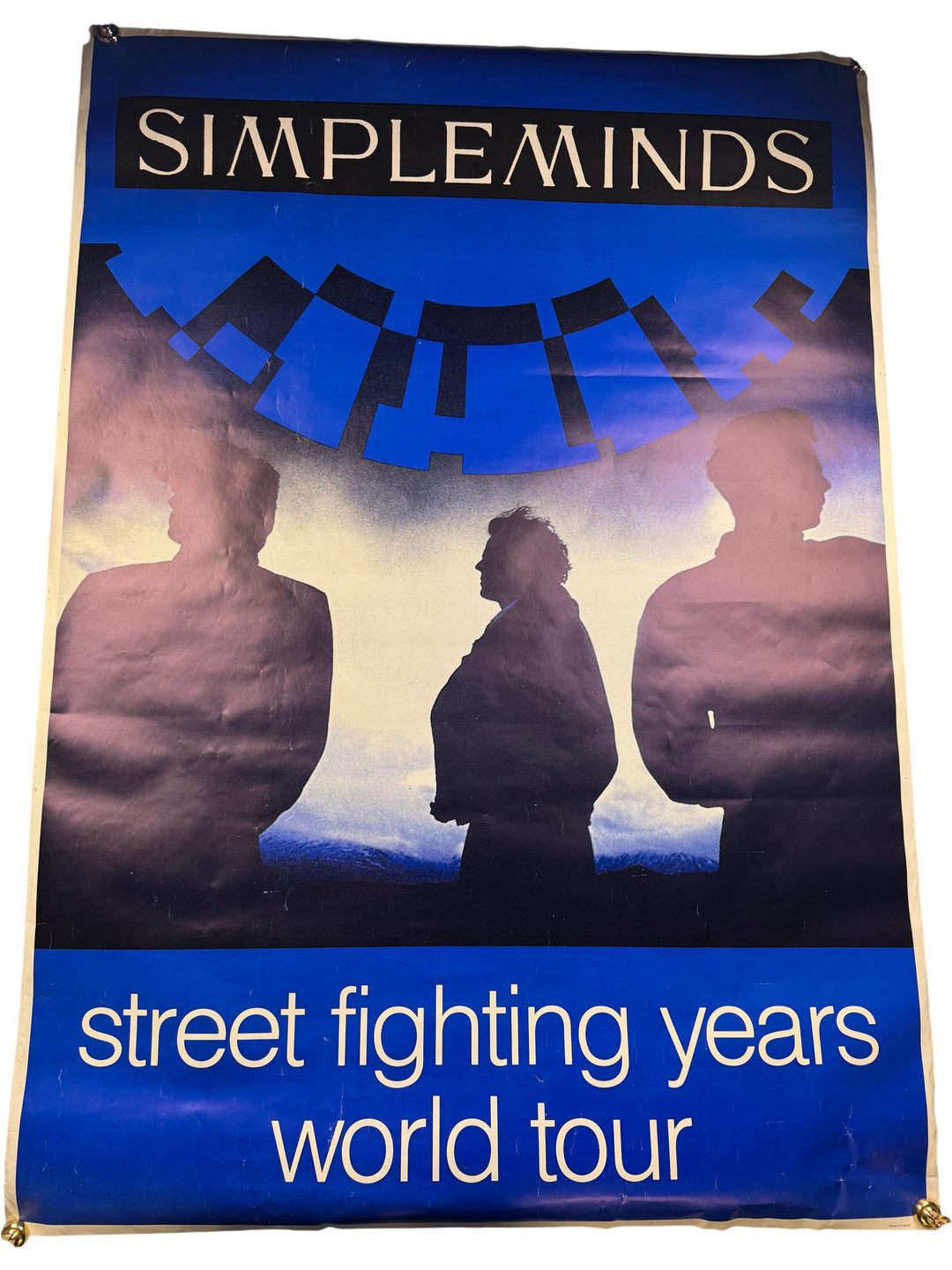 Simple Minds Street Fighting Years Poster - Think Vintage