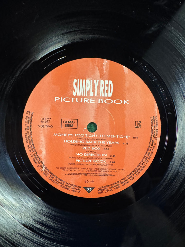 Simply Red Picture Book LP Album - Think Vintage ltd