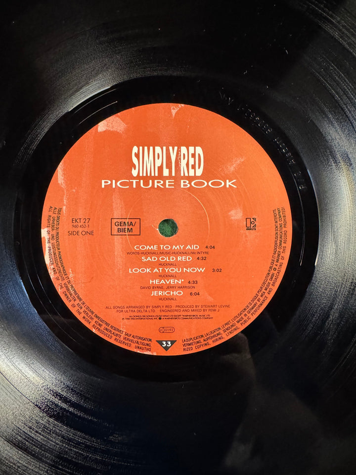 Simply Red Picture Book LP Album - Think Vintage ltd