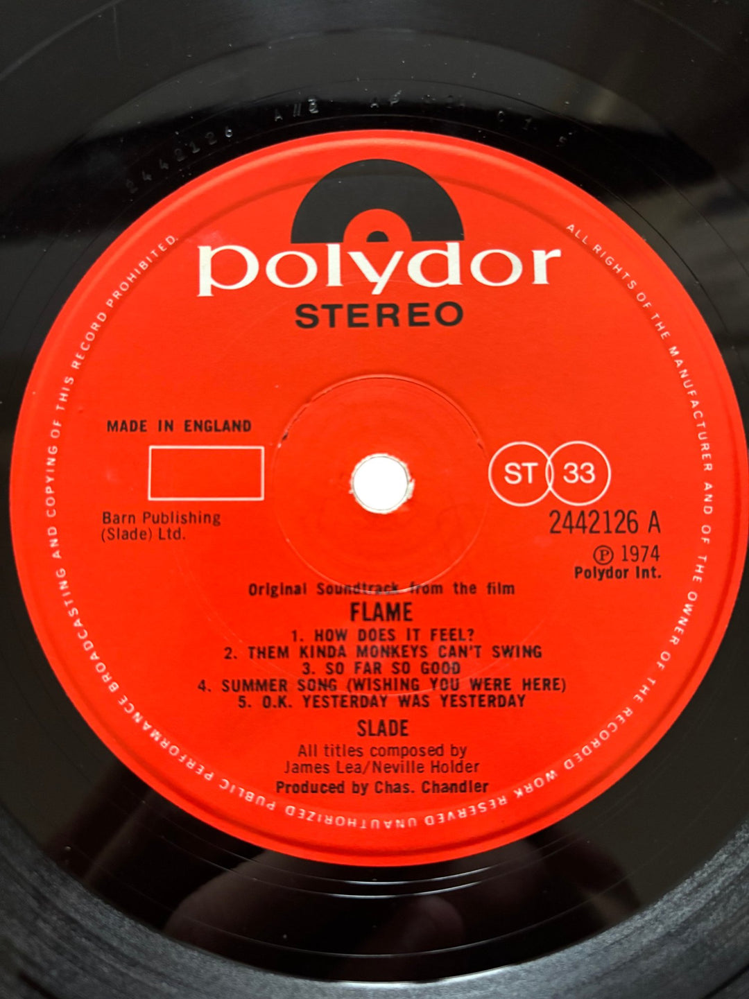 Slade Flame Vinyl Record - Good - Think Vintage ltd