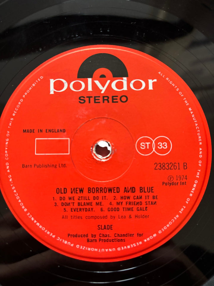 Slade Old New Borrowed And Blue Vinyl Record - Good - Think Vintage ltd
