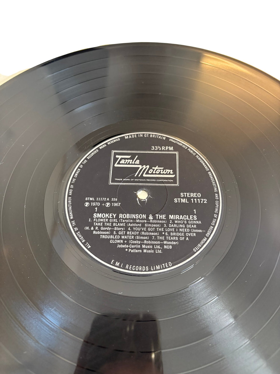 Smokey Robinson & The Miracles Vinyl Record - Very Good - Think Vintage ltd