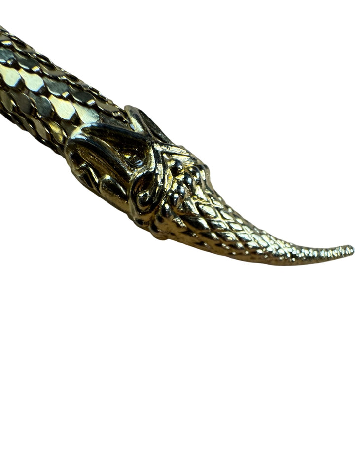 Snake Shape Gold Metal Belt - One Size - Think Vintage ltd