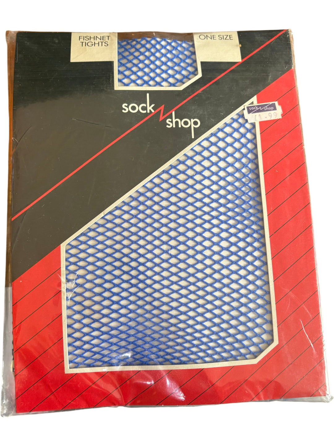 Sock Shop Blue Fishnet Tights - Think Vintage ltd