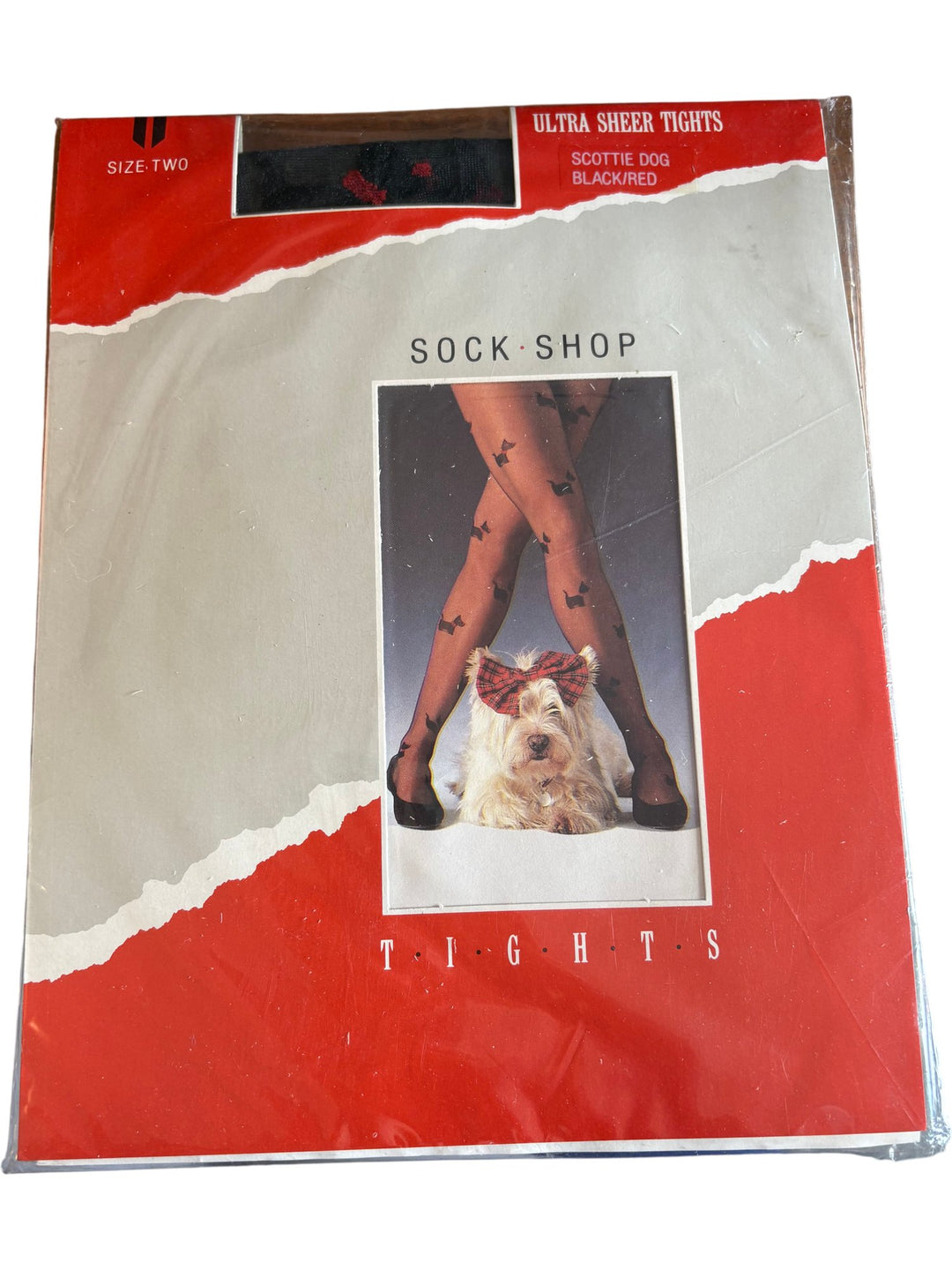 Sock Shop Scottie Dog Ultra Sheer Tights - Think Vintage ltd