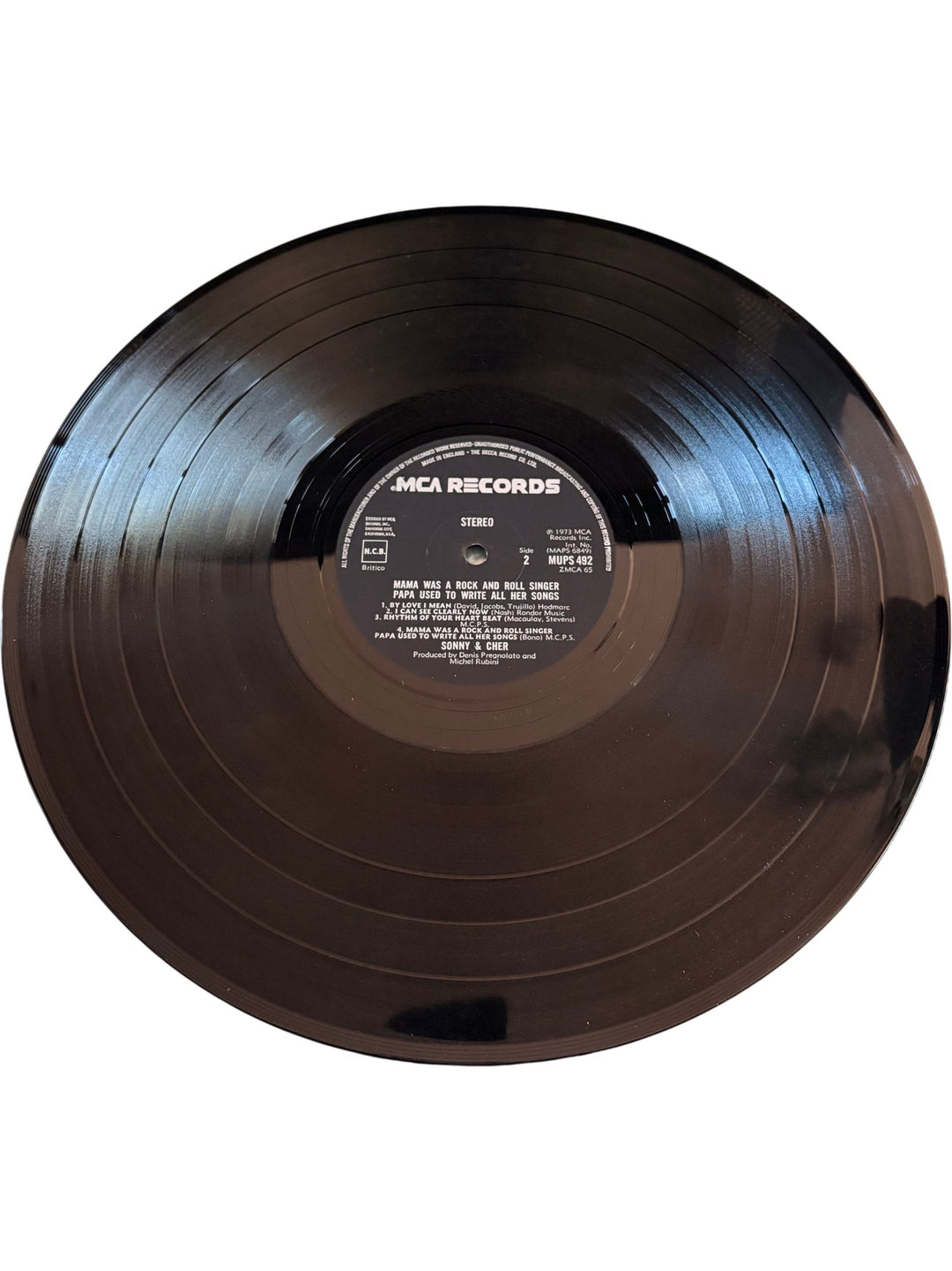 Sonny and Cher Rock and Roll Singer Vinyl - Fair - Think Vintage ltd