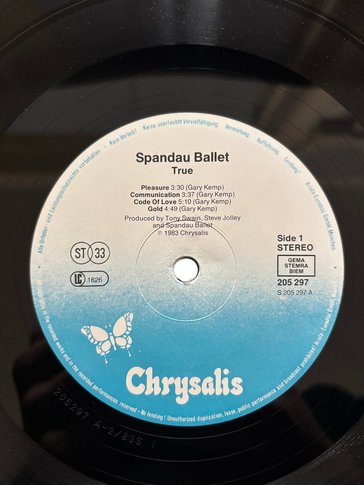 Spandau Ballet Album True Vinyl - Good - Think Vintage ltd