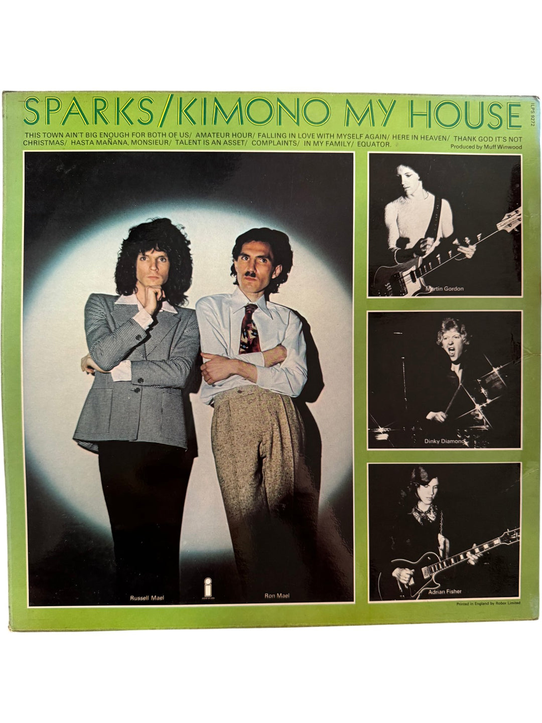 Sparks Kimono My House Vinyl Record - Good - Think Vintage ltd