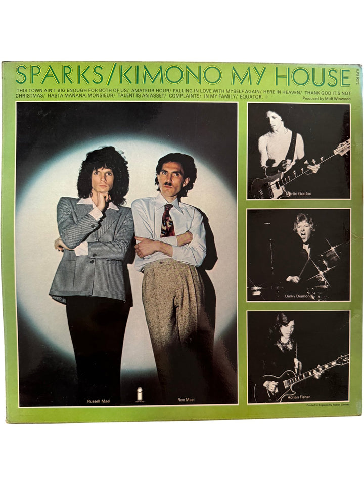 Sparks Kimono My House Vinyl Record - Good - Think Vintage ltd