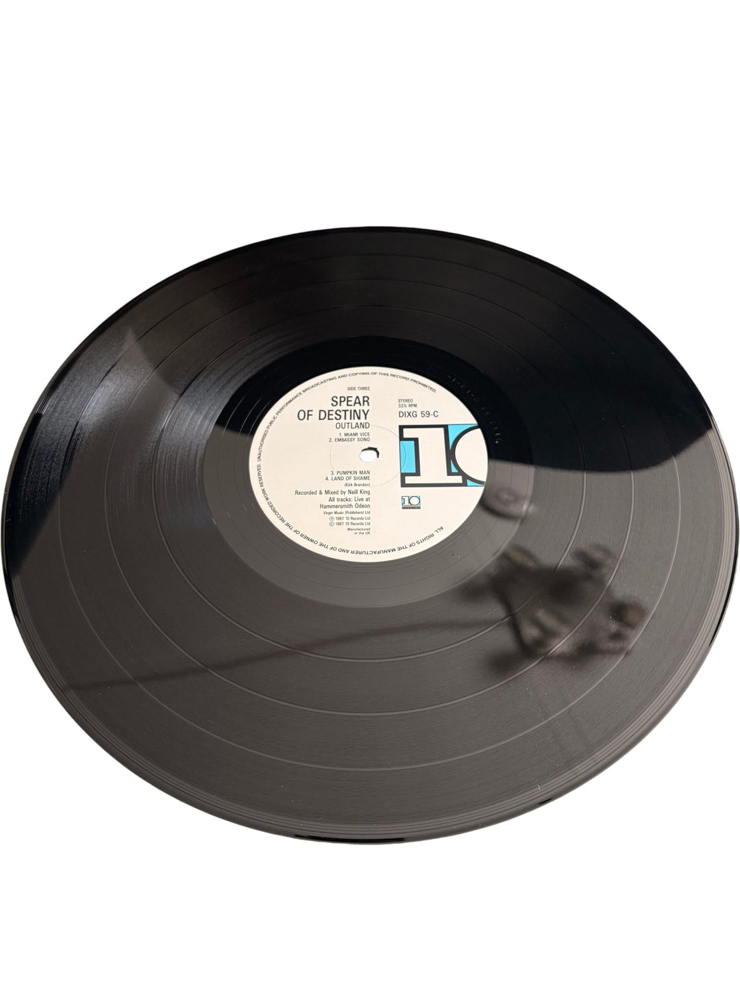 Spear Of Destiny Outland Limited Edition Vinyl - Fair - Think Vintage ltd