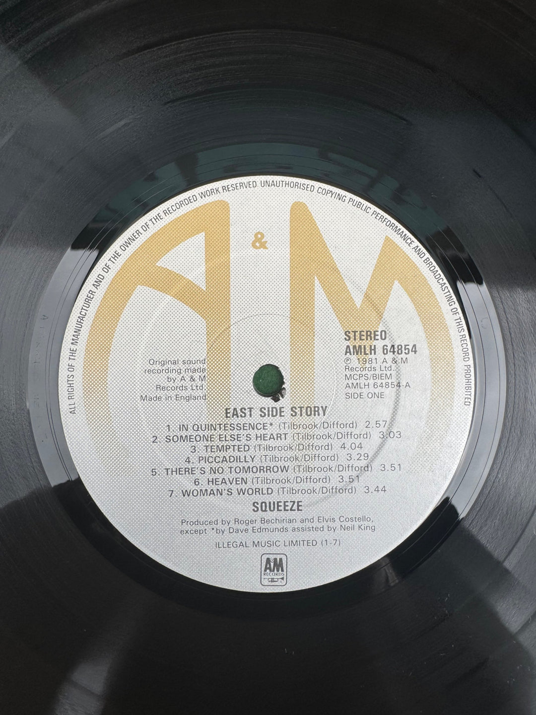 Squeeze East Side Story Vinyl Record - Think Vintage