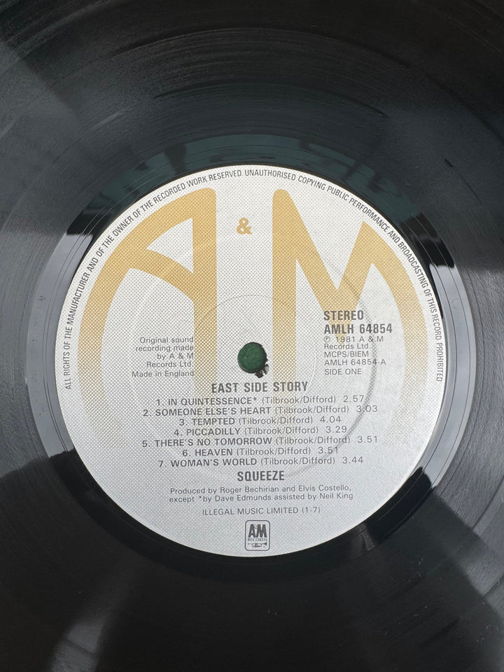 Squeeze East Side Story Vinyl Record - Think Vintage ltd