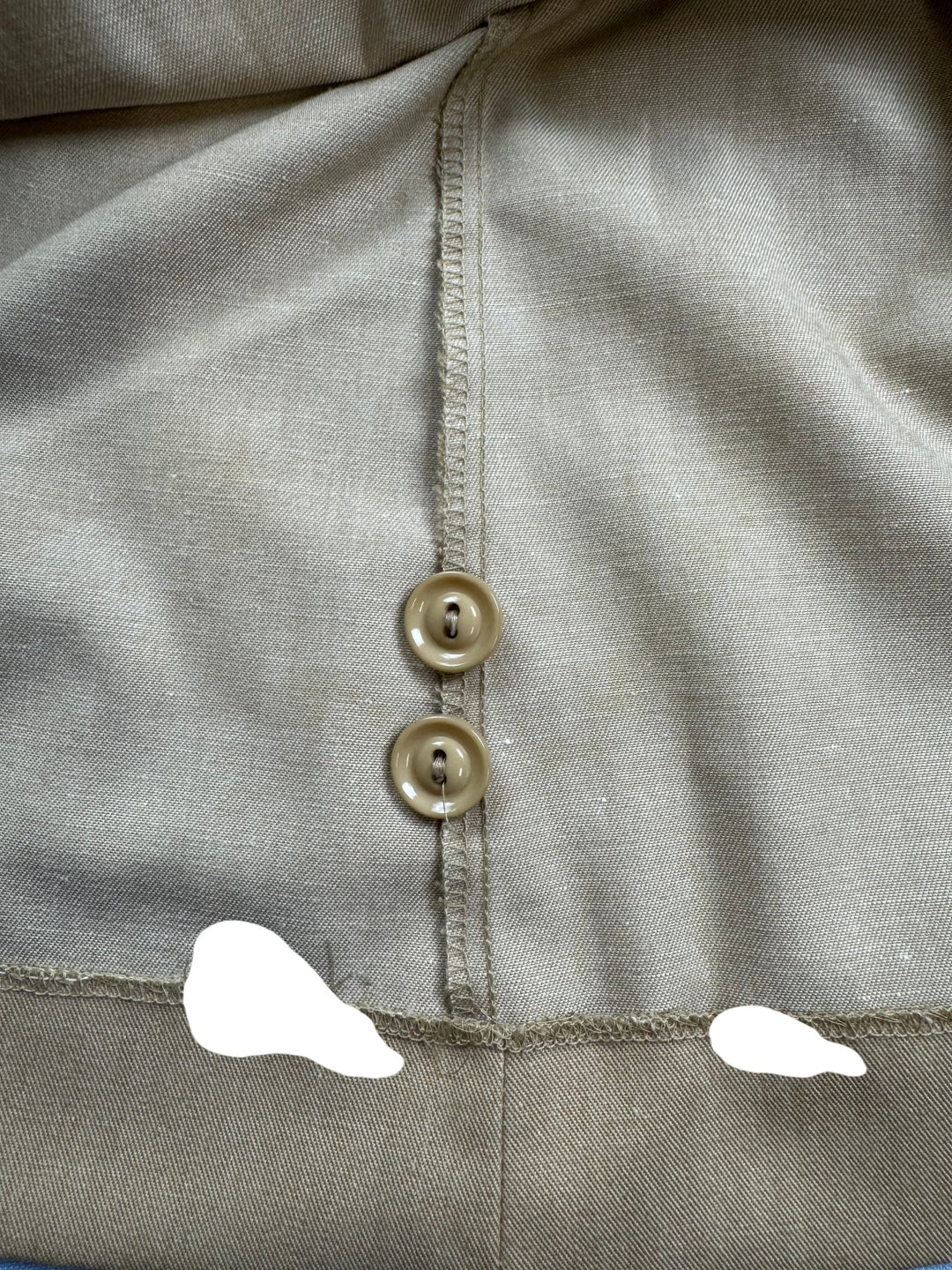 St Michael Beige Sleeveless Dress - M - Think Vintage Online Ltd