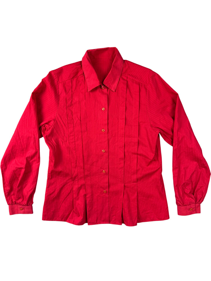 St Michael Cotton Pink Long Sleeve Shirt - Think Vintage Online Ltd