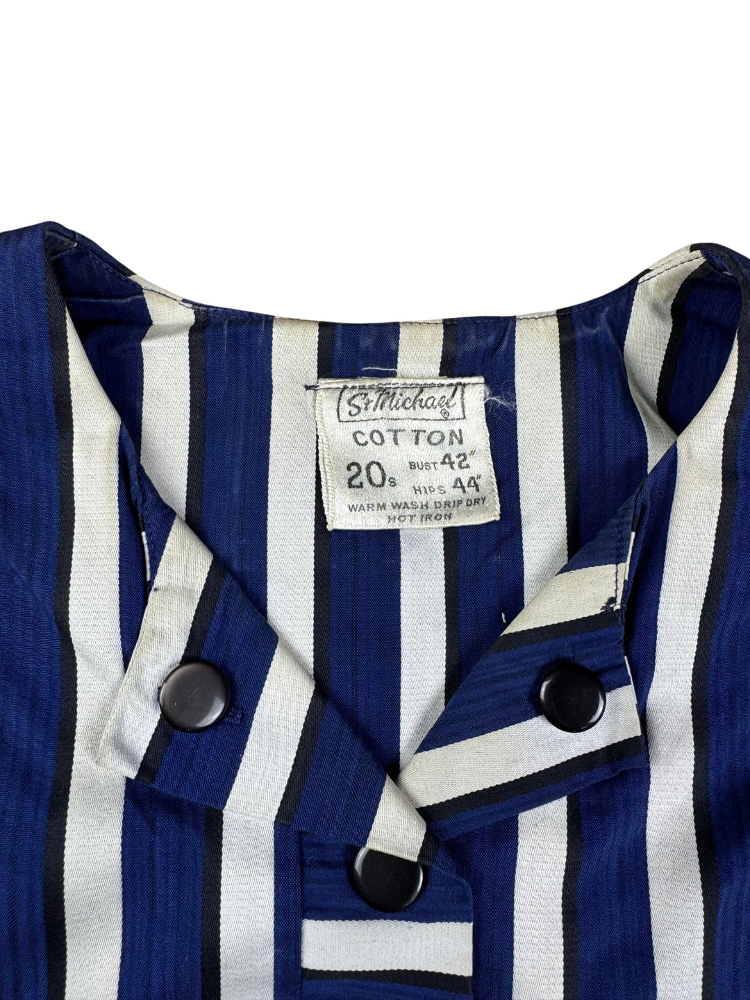St Michael Cotton Stripe Dress