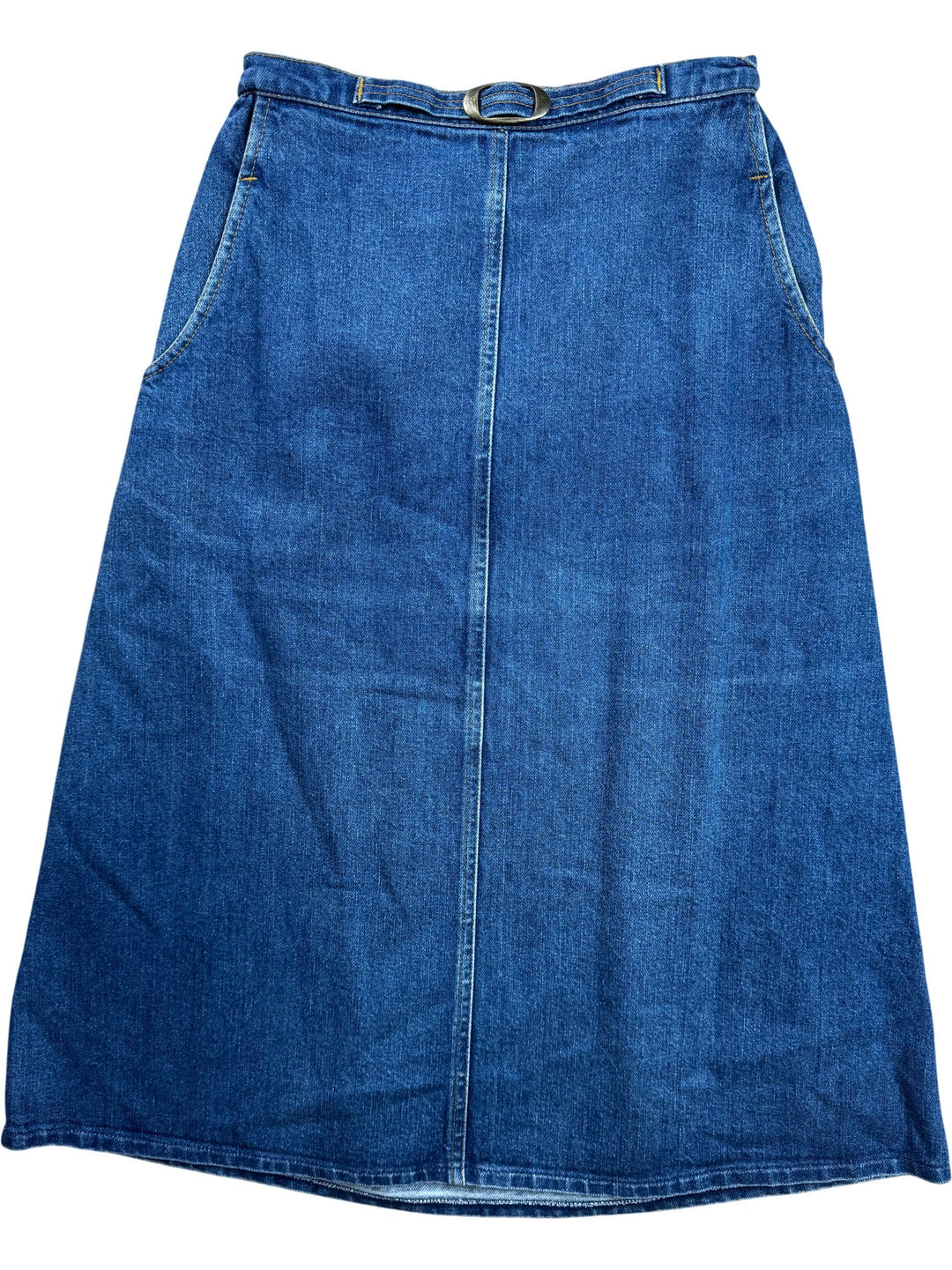 St Michael Denim Maxi Skirt - W26-30 - Think Vintage ltd