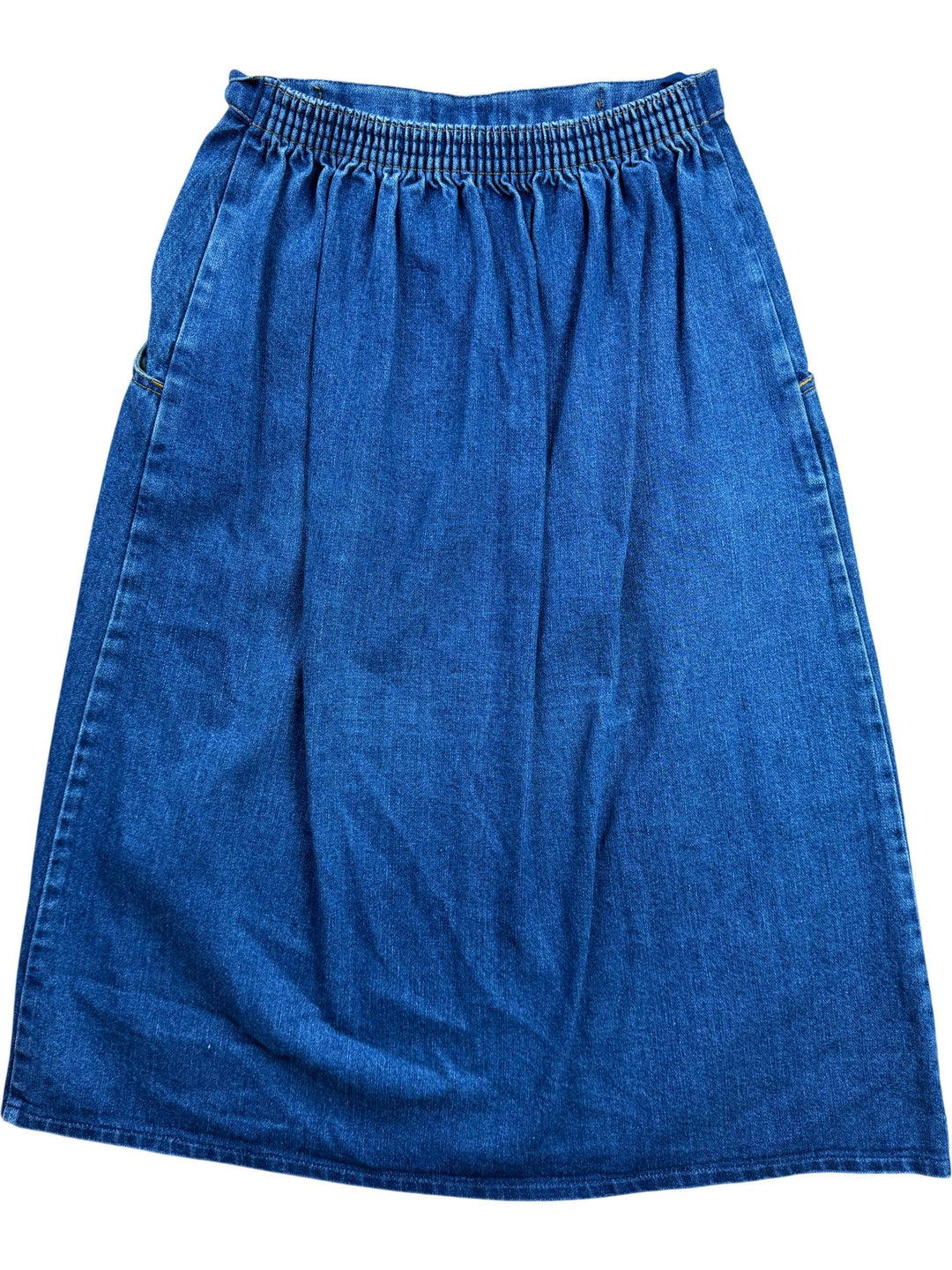 St Michael Denim Maxi Skirt - W26-30 - Think Vintage ltd