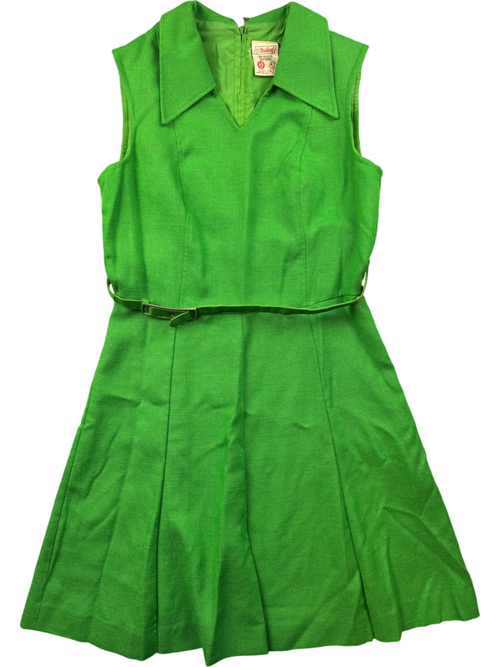 St Michael Green Sleeveless Dress - XS