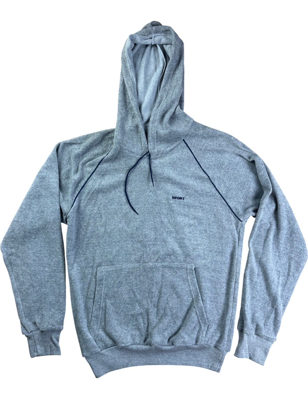 St Michael Grey Hooded Tracksuit - W24-30 - Think Vintage ltd