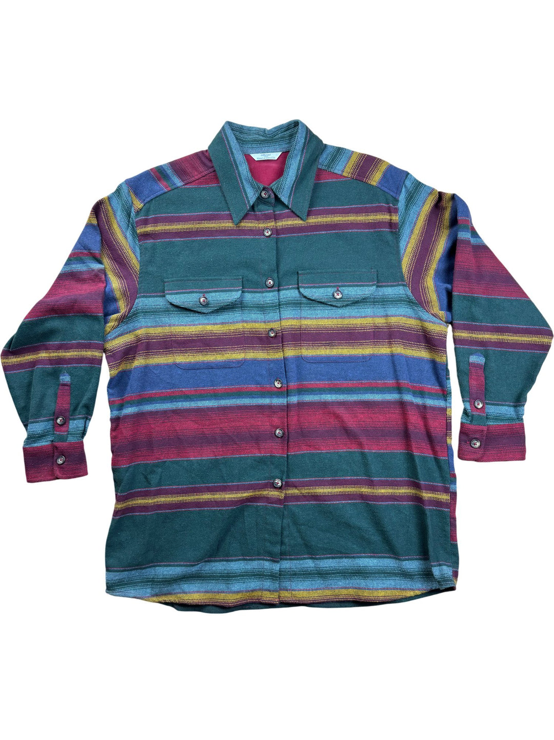 St Michael Long Sleeve Striped Shirt - XL - Think Vintage ltd
