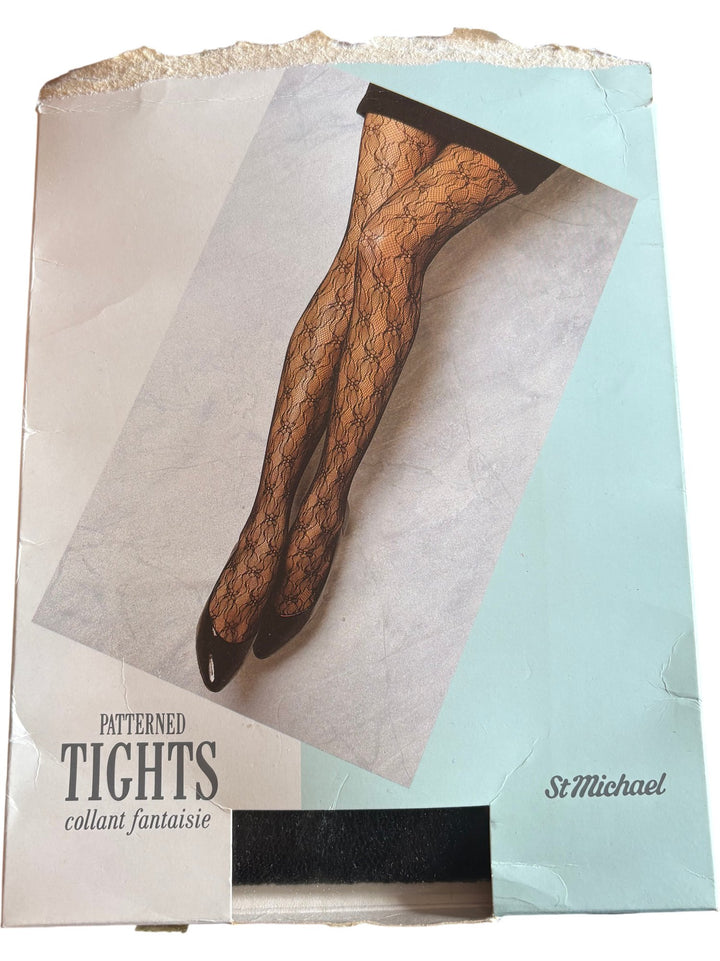 St Michael Patterned Tights - Think Vintage ltd