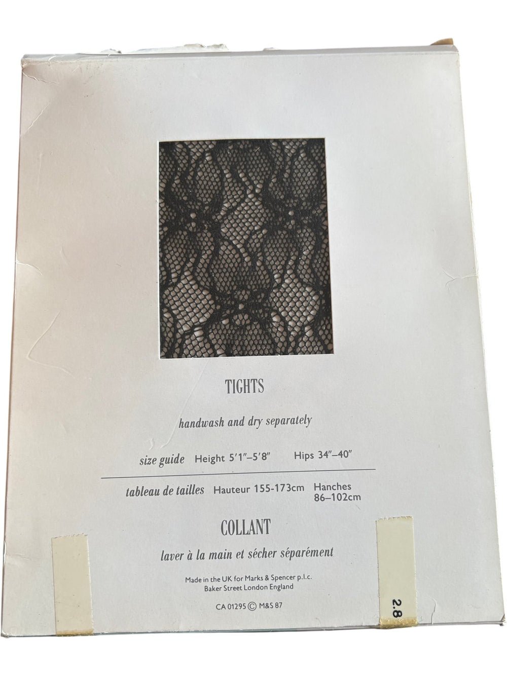 St Michael Patterned Tights - Think Vintage ltd