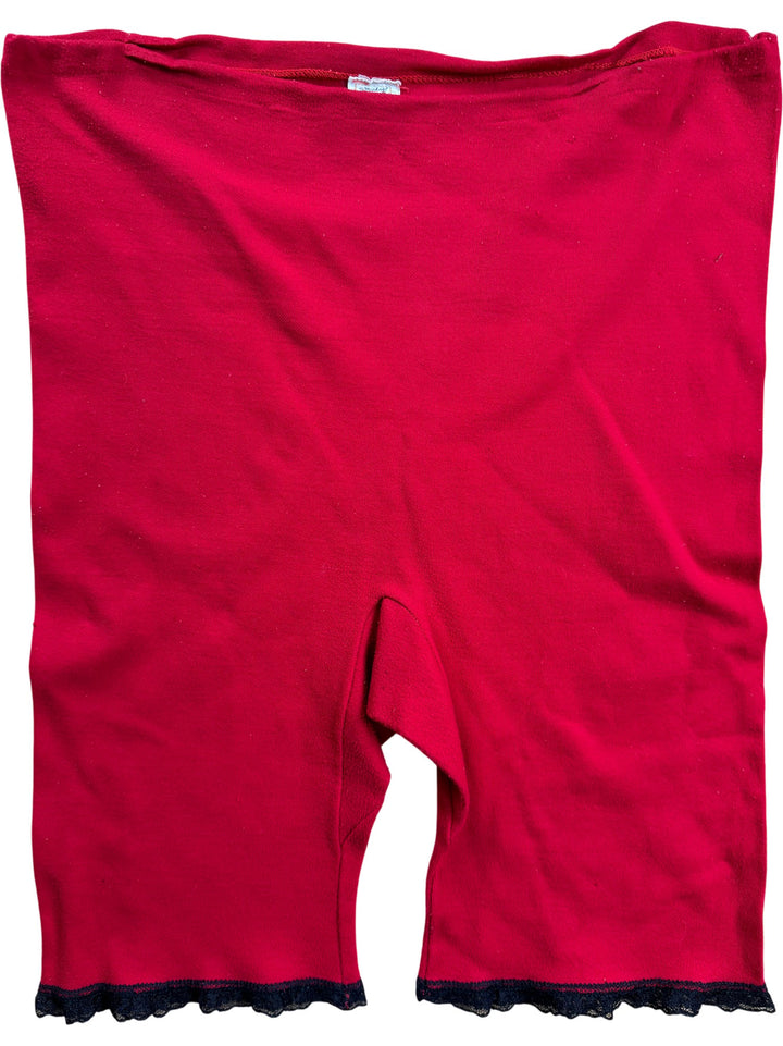 St Michael Red Nylon Knit Underwear - W32 - Think Vintage ltd
