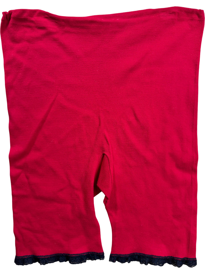 St Michael Red Nylon Knit Underwear - W32 - Think Vintage ltd