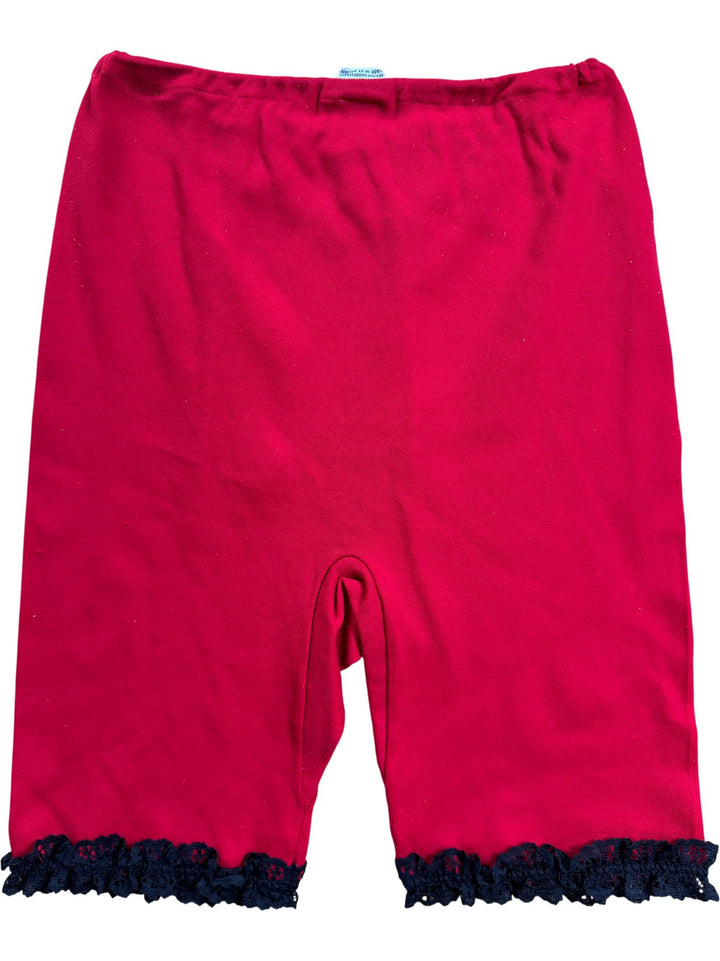 St Michael Red Nylon Women's Underpants - W21 - Think Vintage ltd