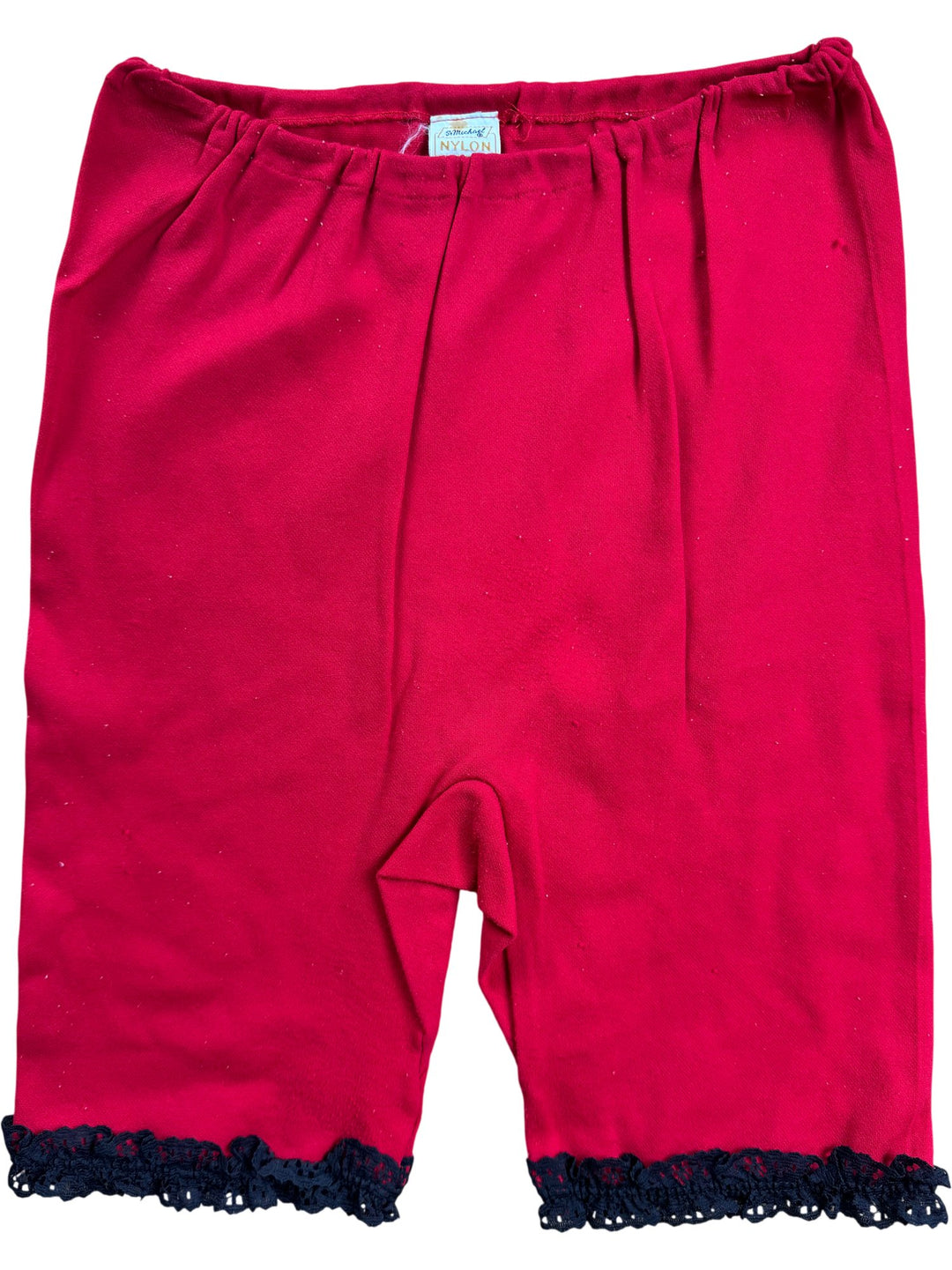 St Michael Red Nylon Women's Underpants - W21 - Think Vintage ltd