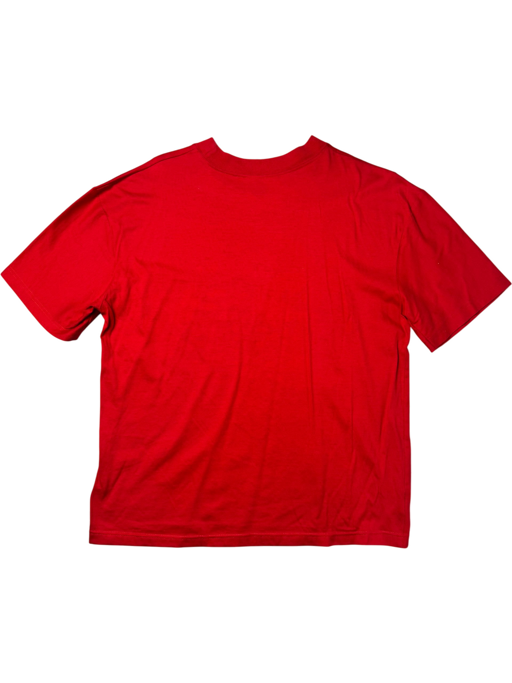 St Michael Red Tropical Fish Graphic T-Shirt - L - Think Vintage