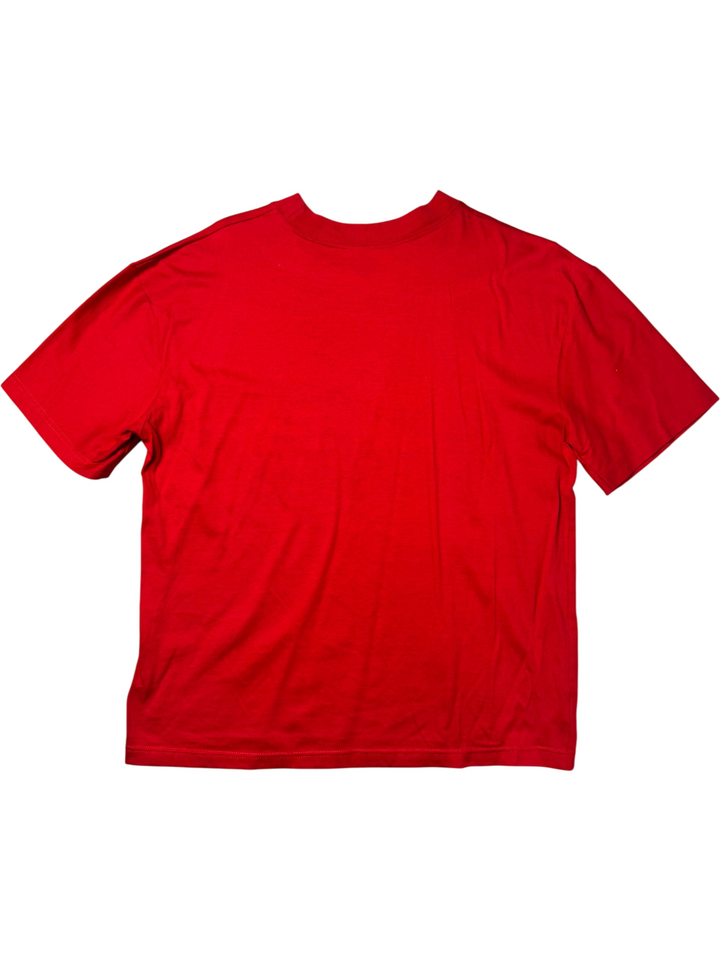 St Michael Red Tropical Fish Graphic T-Shirt - L - Think Vintage