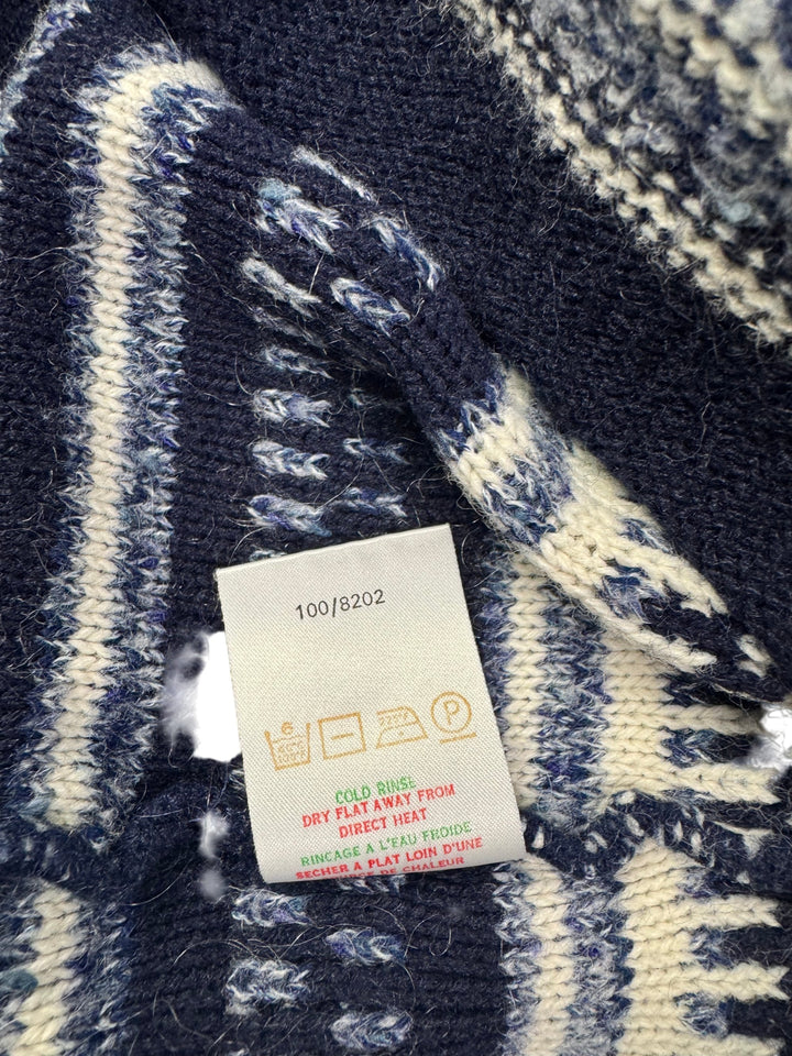 St Michael Striped Long Sleeve Sweater - Think Vintage