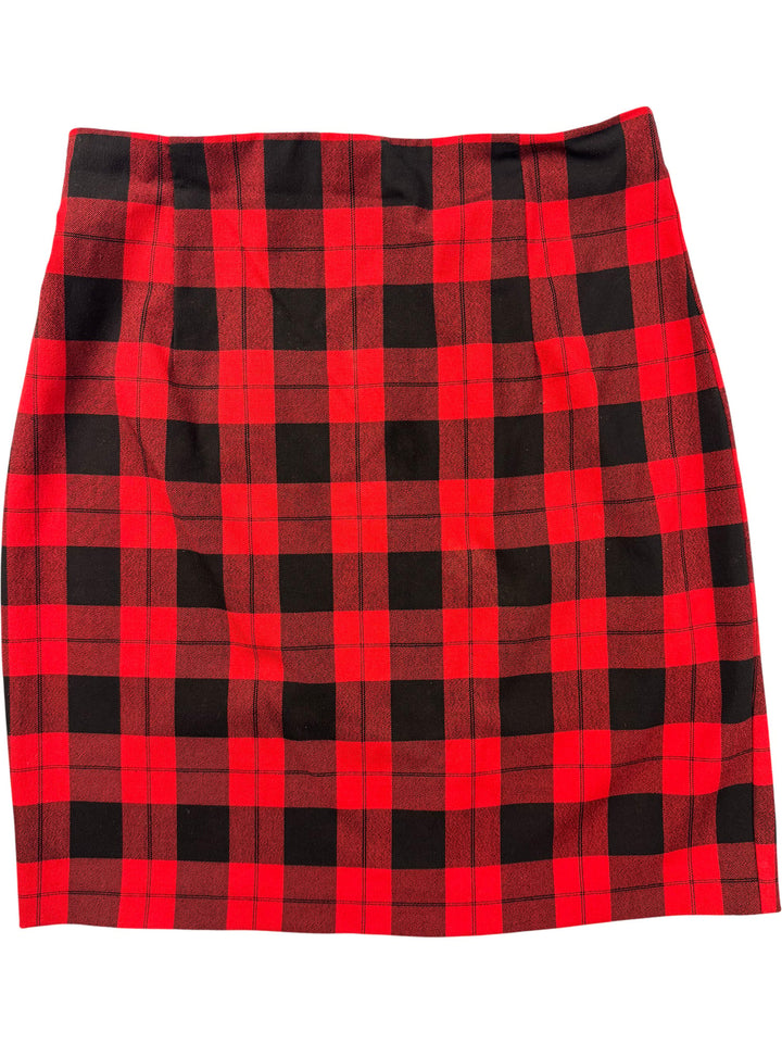 St Michael Tartan Checkered Skirt - W28 - Think Vintage ltd