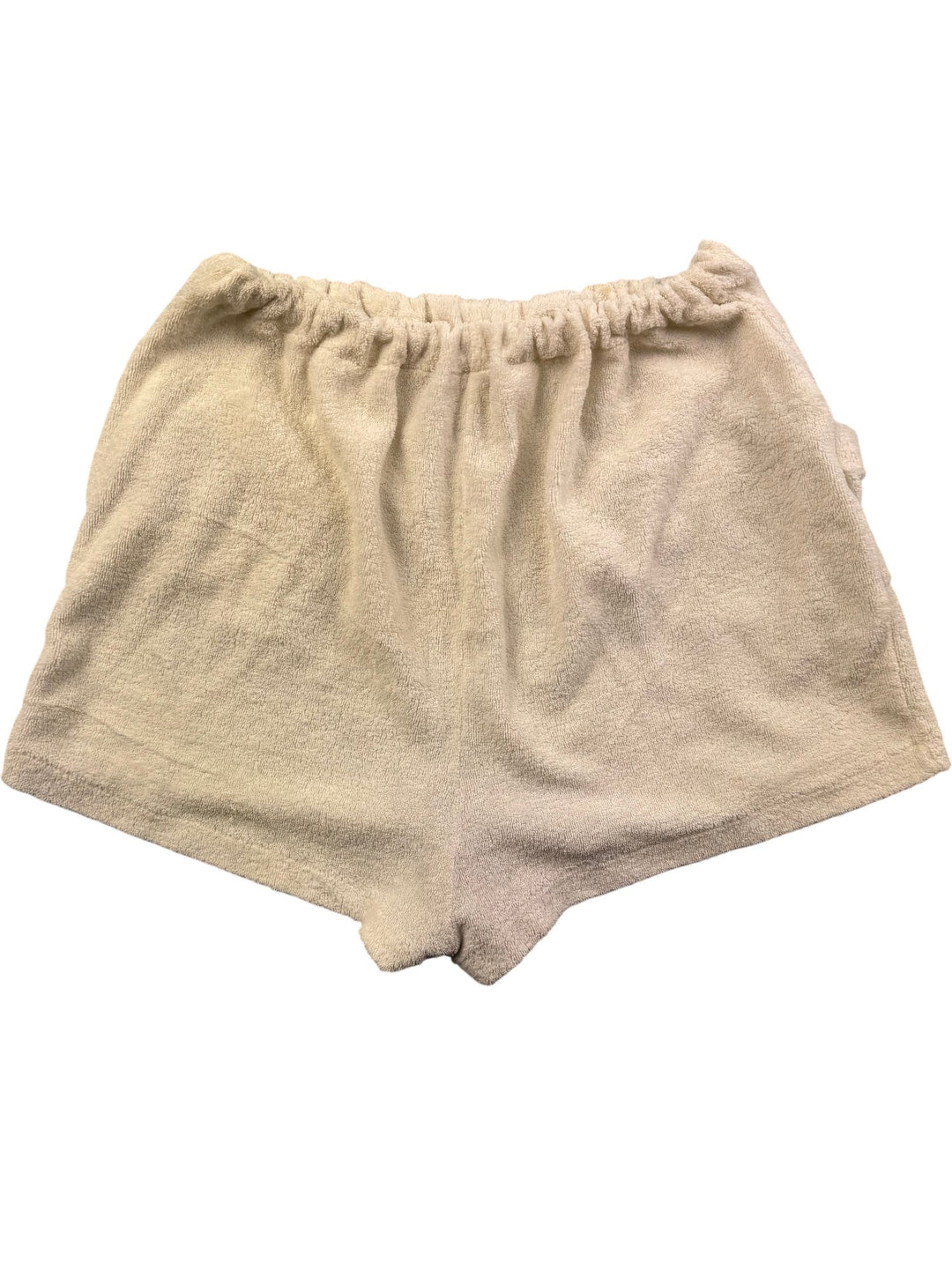St Michael Terry Cloth Buttoned Shorts - W26-W30 - Think Vintage ltd