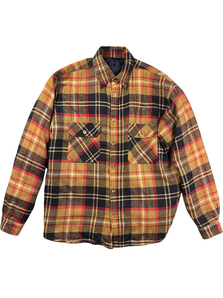 Stanley Red Plaid Flannel Shirt - XL - Think Vintage ltd