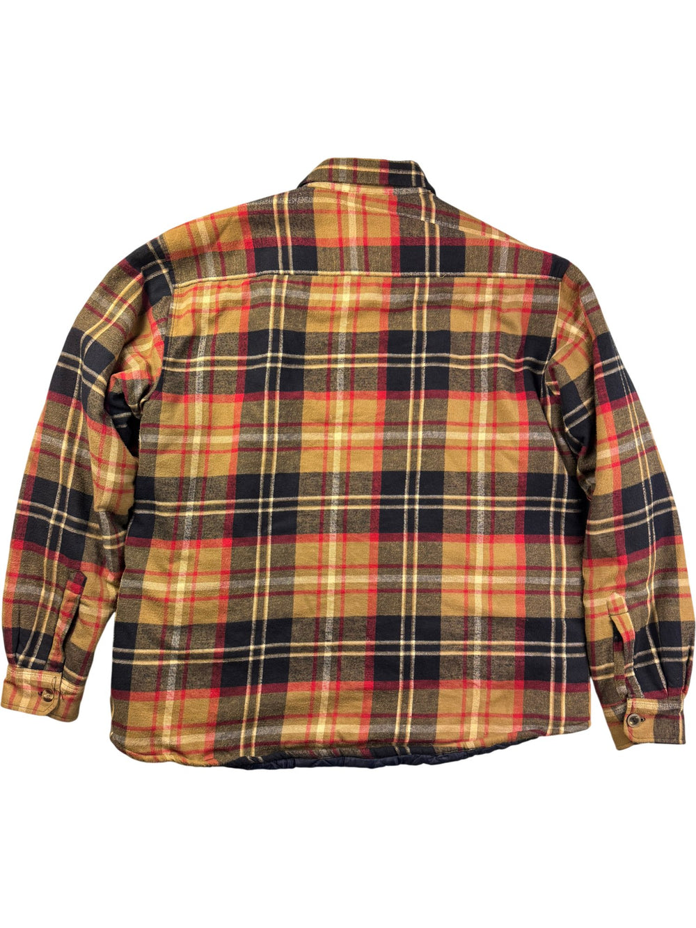 Stanley Red Plaid Flannel Shirt - XL - Think Vintage ltd