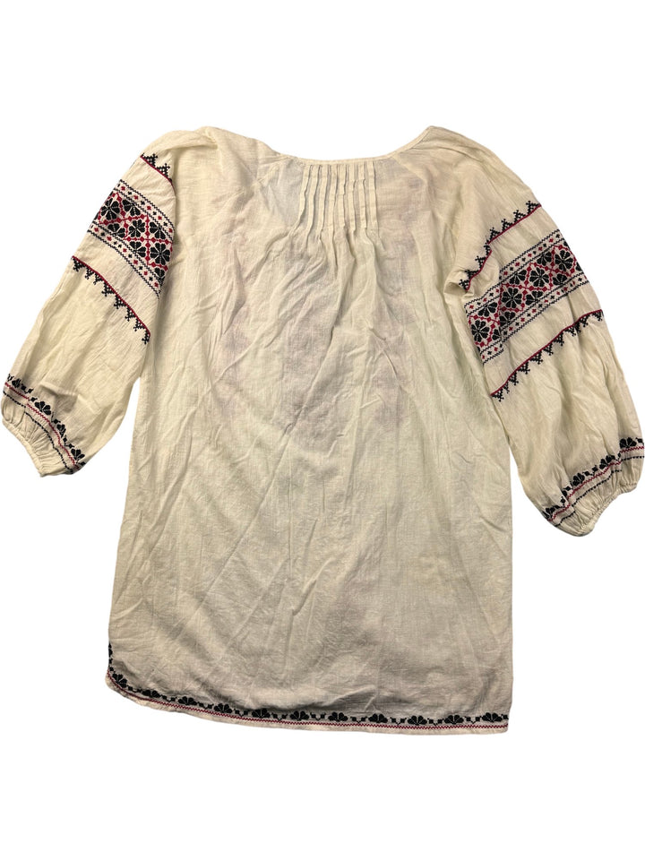 Star Mela Embroidered Blouse - L - Think Vintage ltd