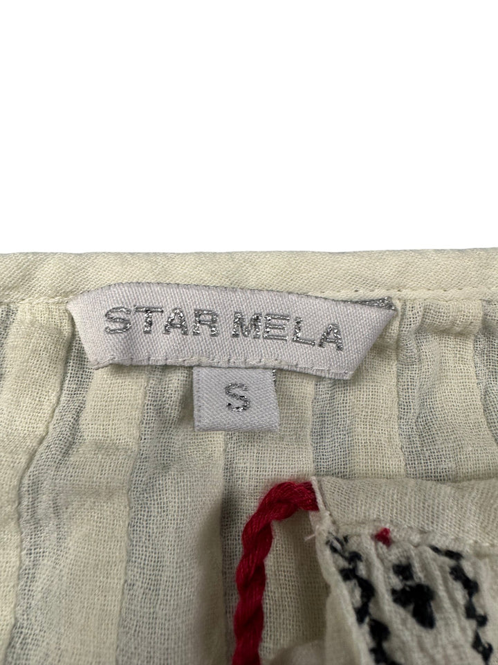 Star Mela Embroidered Blouse - L - Think Vintage ltd