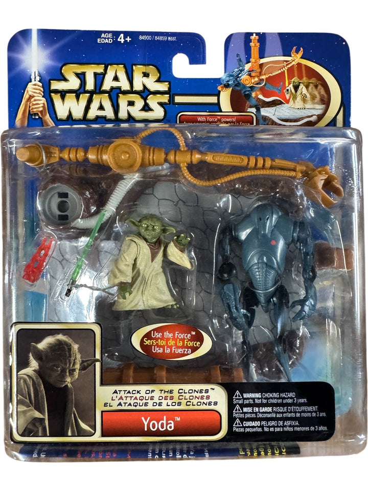 Star Wars Attack Of The Clones Yoda Action Figure